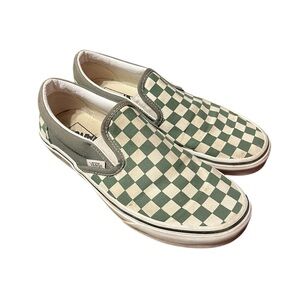 Checkered Vans, Blue-Green US Men 6.5, US Women 8.0 Skate shoes